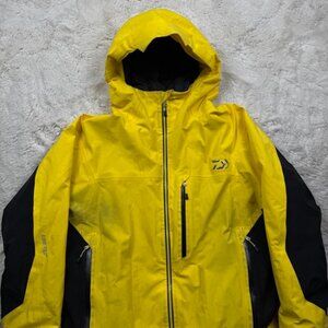 Daiwa Gore-Tex Waterproof Insulated Fishing Jacket Yellow Men's Size Medium
